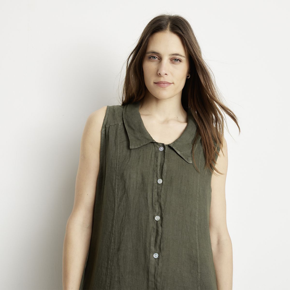 APOLOGY - Vestido Lino Hecho en Italia Mujer Apology