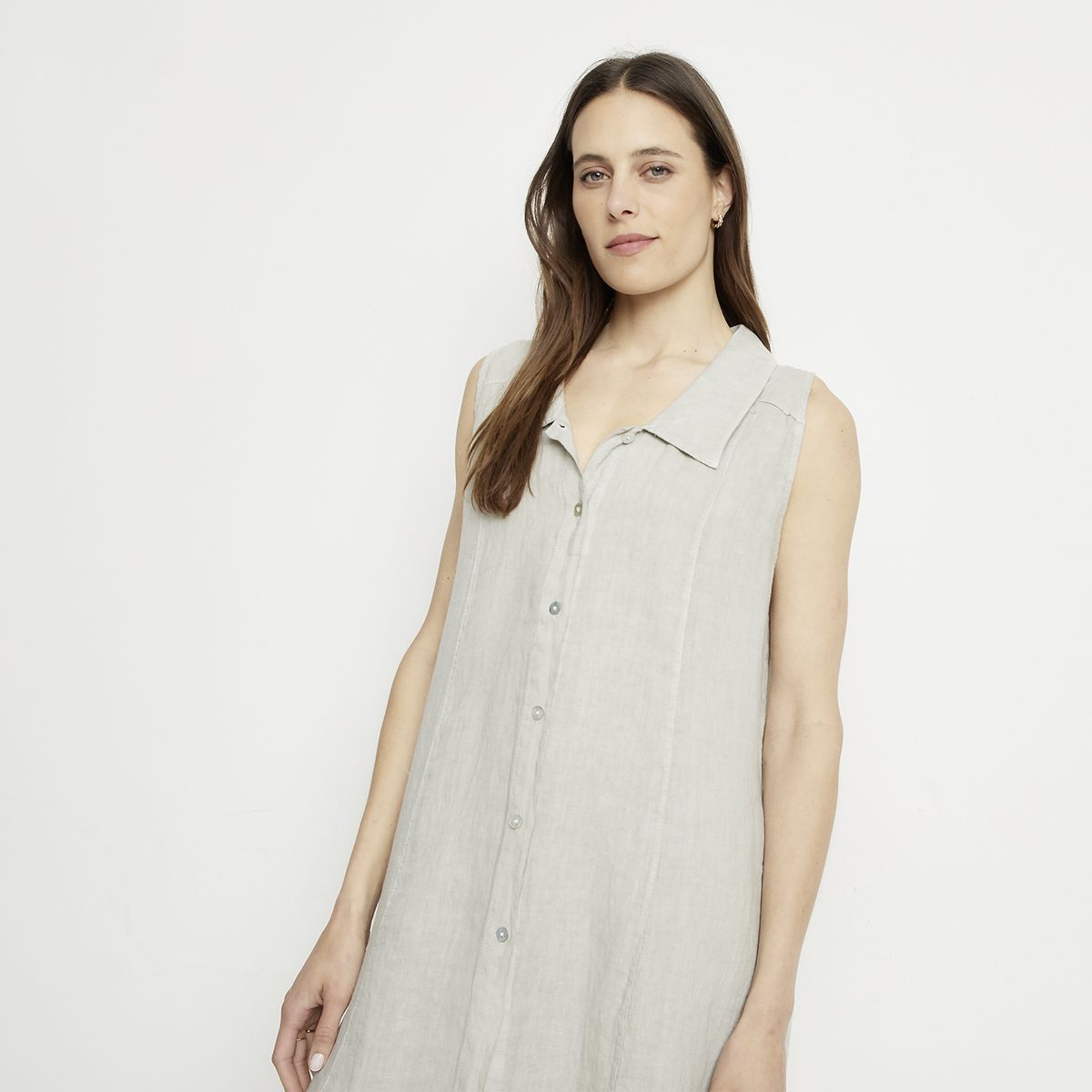 APOLOGY - Vestido Lino Hecho en Italia Mujer Apology