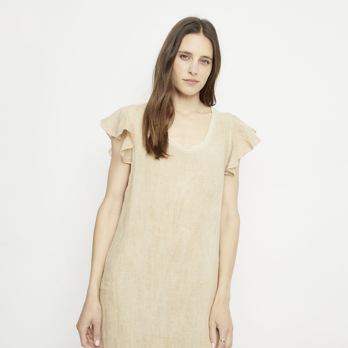 APOLOGY - Vestido Lino Hecho en Italia Mujer Apology