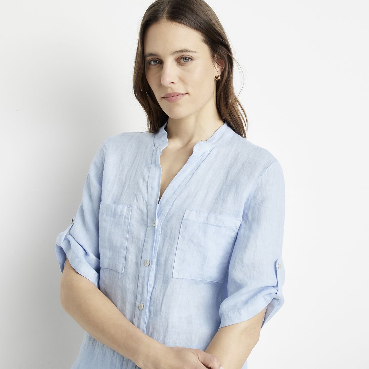 APOLOGY - Blusa Lino Hecha en Italia Mujer Apology