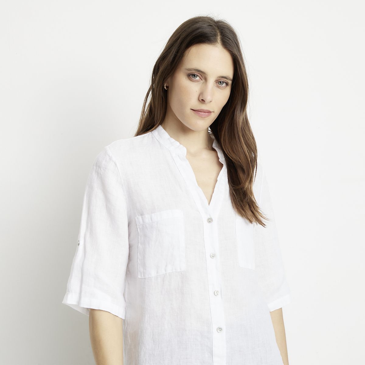 APOLOGY - Blusa Lino Hecha en Italia Mujer Apology