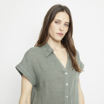 Imagen 2 del producto Blusa Lino Hecha en Italia Mujer