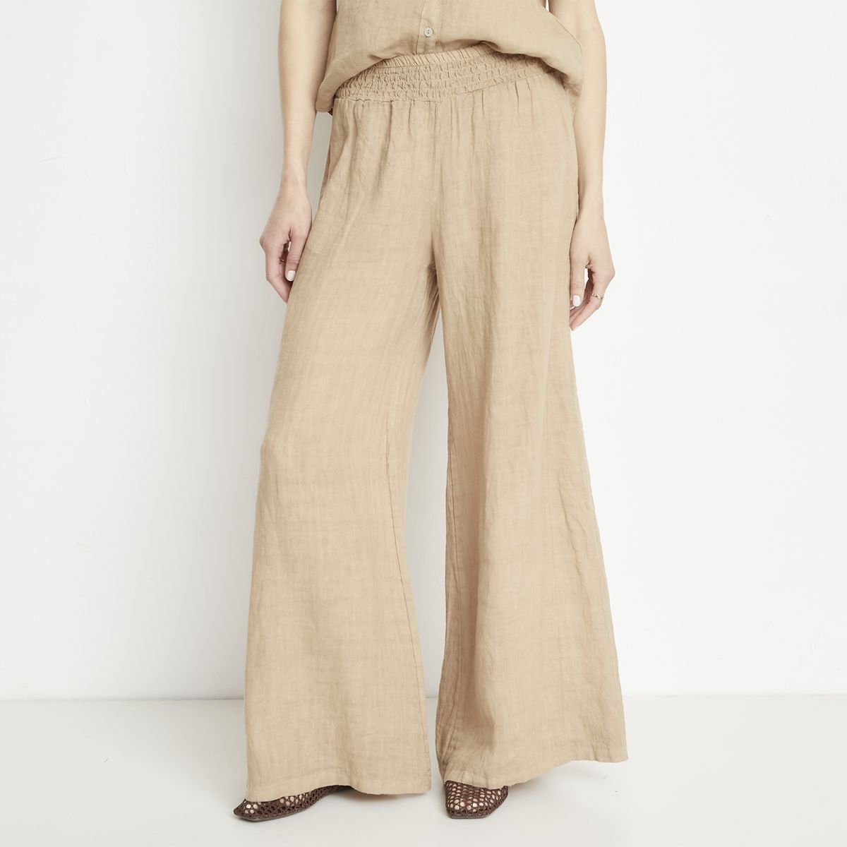 APOLOGY - Pantalón Lino Hecho en Italia Mujer Apology