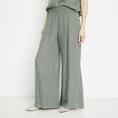 Imagen 2 del producto Pantalón Lino Hecho en Italia Mujer