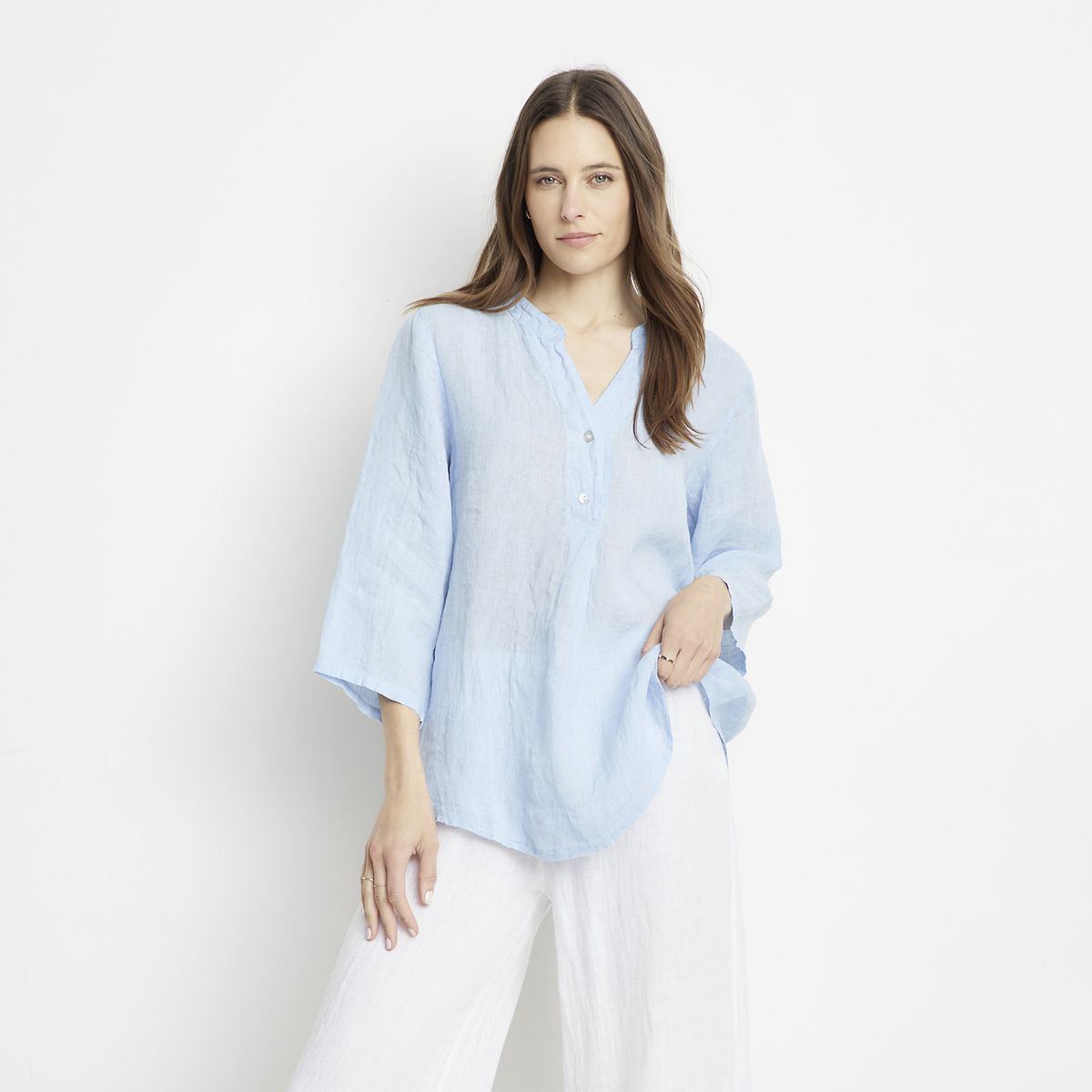 APOLOGY - Blusa Lino Hecha en Italia Mujer Apology