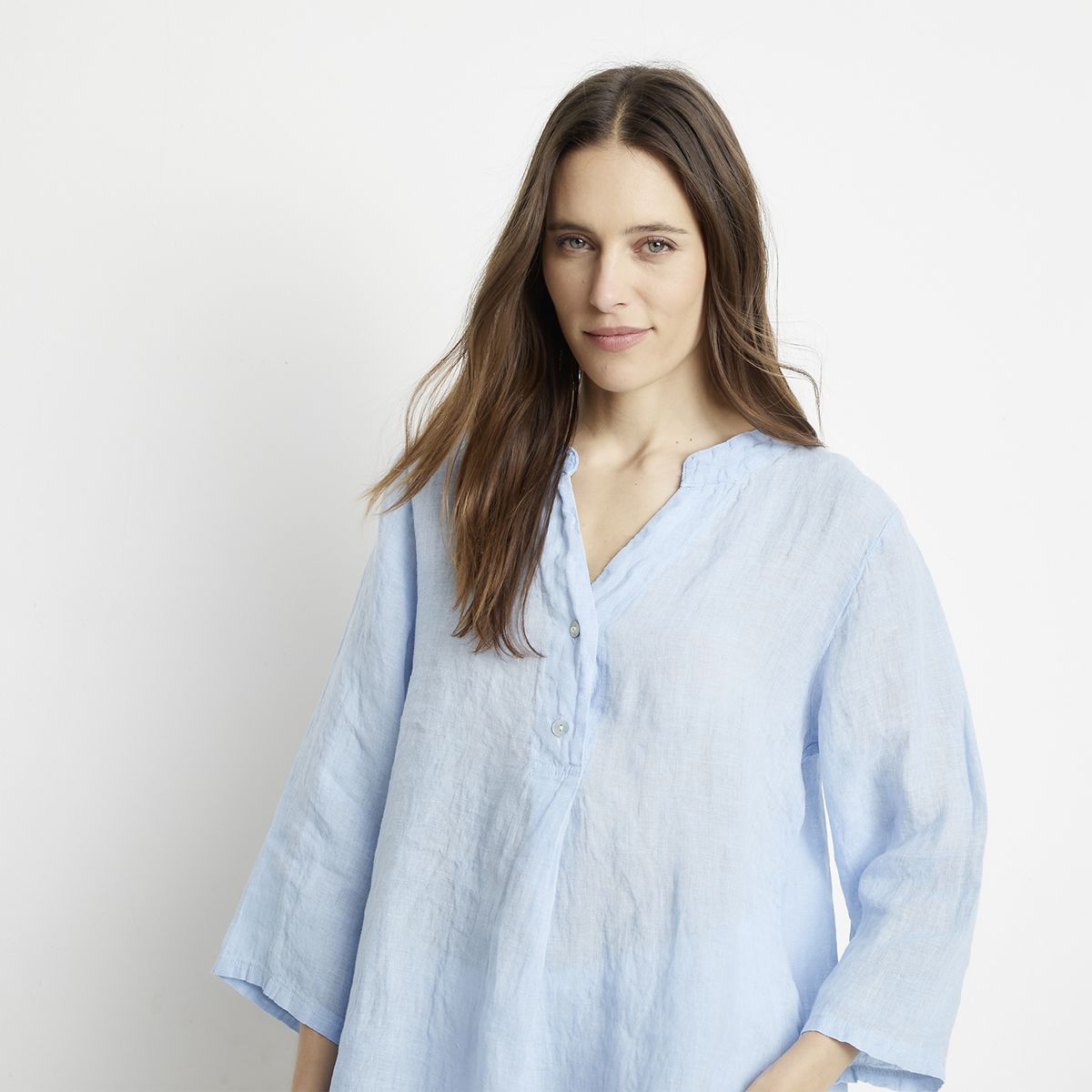 APOLOGY - Blusa Lino Hecha en Italia Mujer Apology