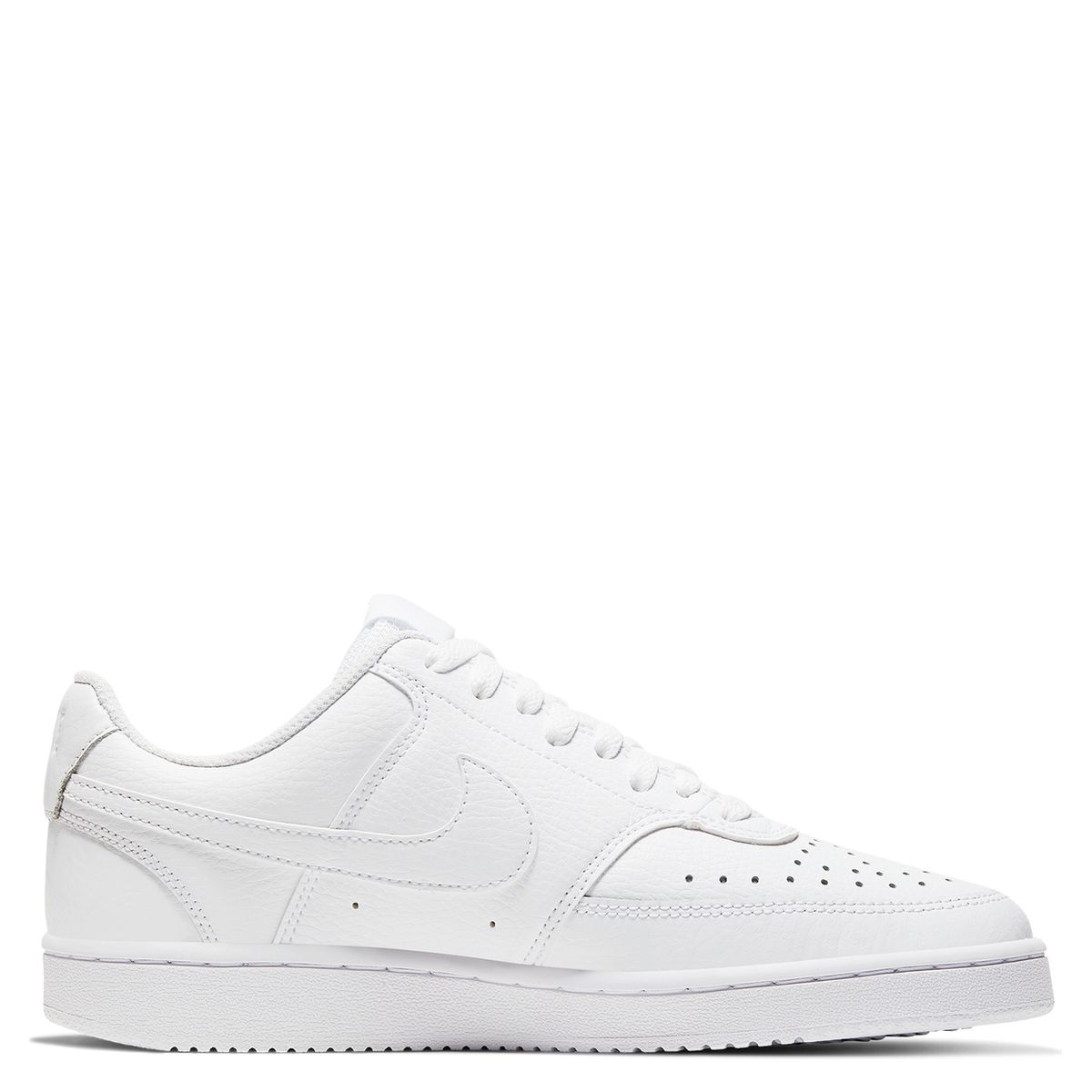 NIKE - Court Vision Low Zapatilla Urbana Hombre Cuero Blanco Nike