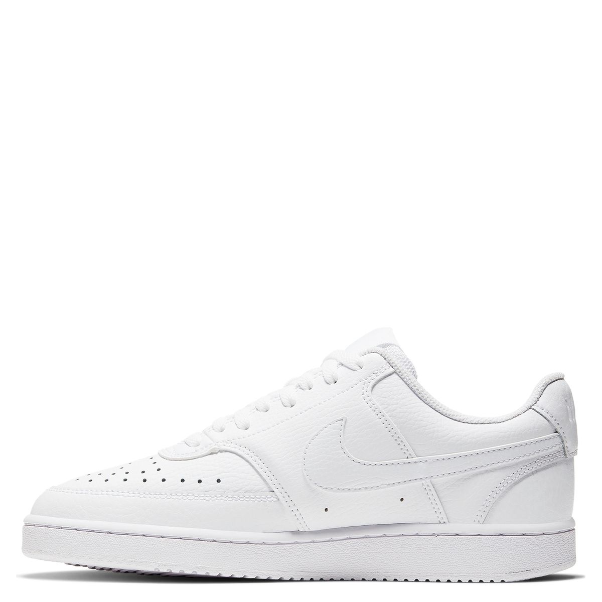 NIKE - Court Vision Low Zapatilla Urbana Hombre Cuero Blanco Nike