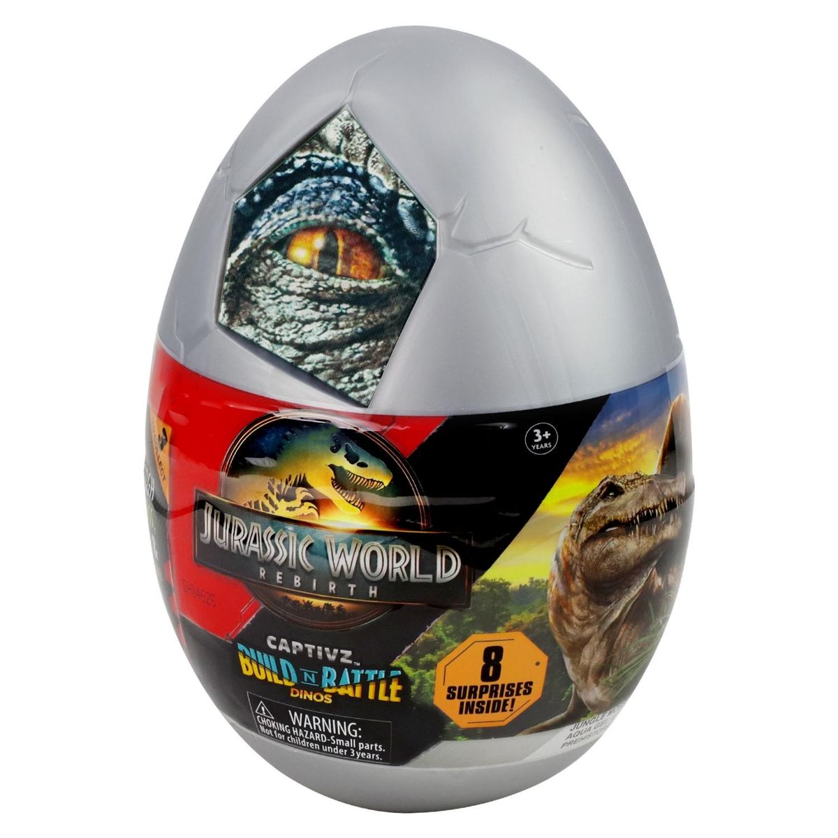 JURASSIC WORLD - Huevo Mediano Con Dinosaurio Y Sorpresas Jurassic World