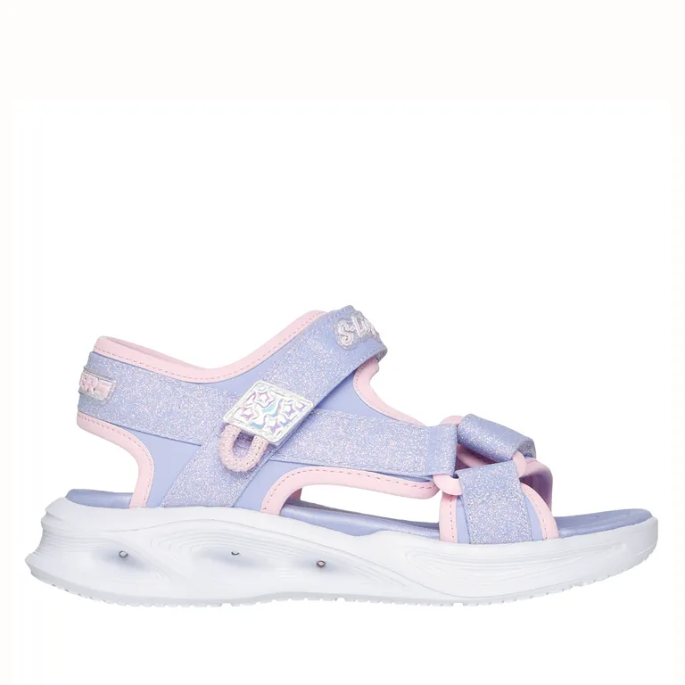 SKECHERS Sola Glow Sandal Sandalia Niña Azul (27 A 36)