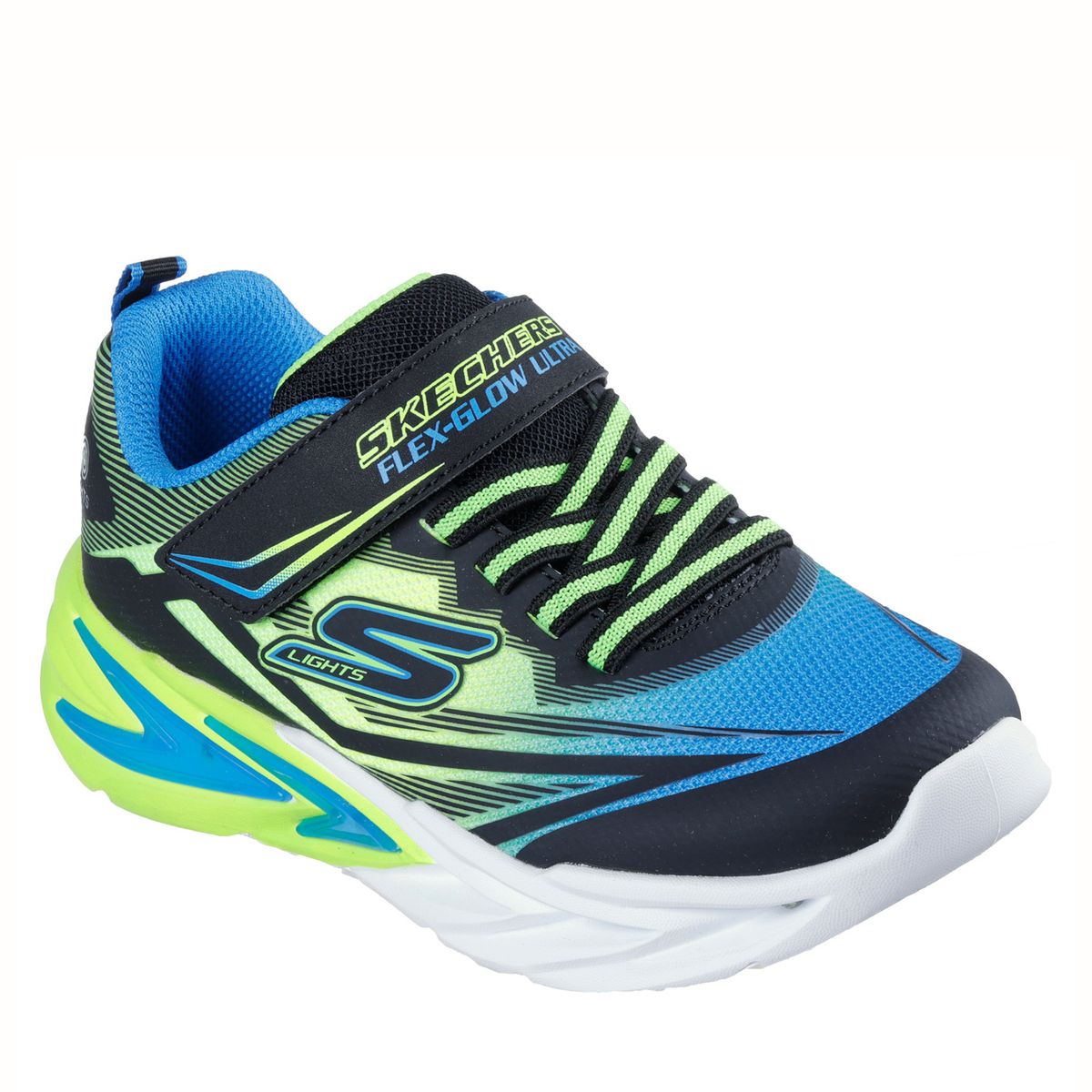SKECHERS - Flex-Glow Ultra Zapatilla Urbana Niño Azul (26 A 35) Skechers