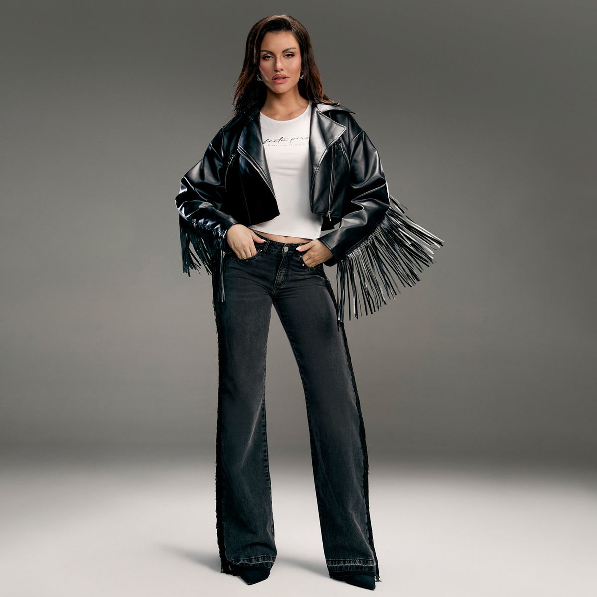 MOSSIMO - Jeans Straight Tiro Medio Mujer Mossimo