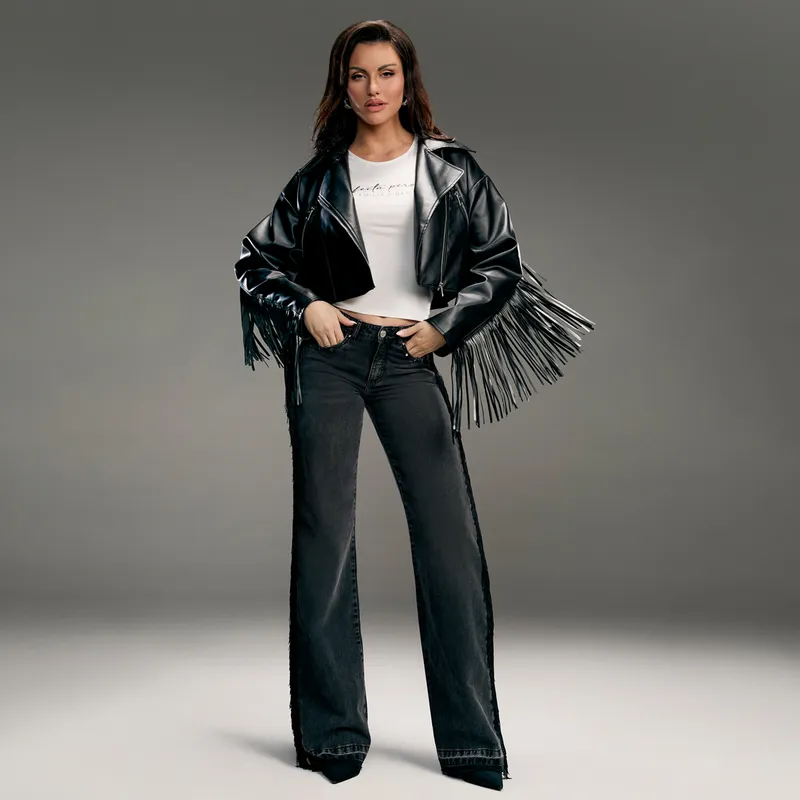 MOSSIMO - Jeans Straight Tiro Medio Mujer x Emilia Dides Mossimo