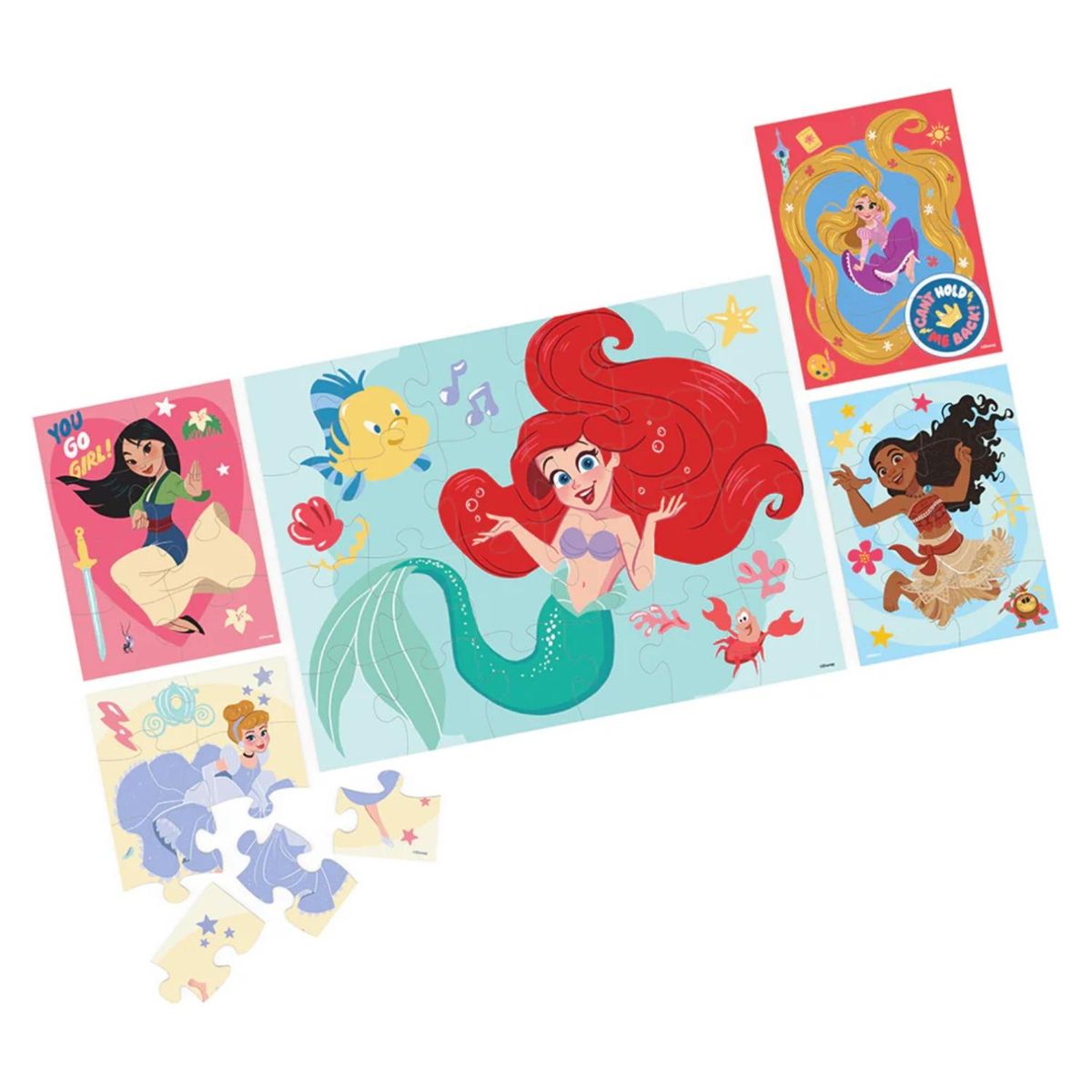 GAMES - Puzzle De Madera Princesas 5 En 1 Games