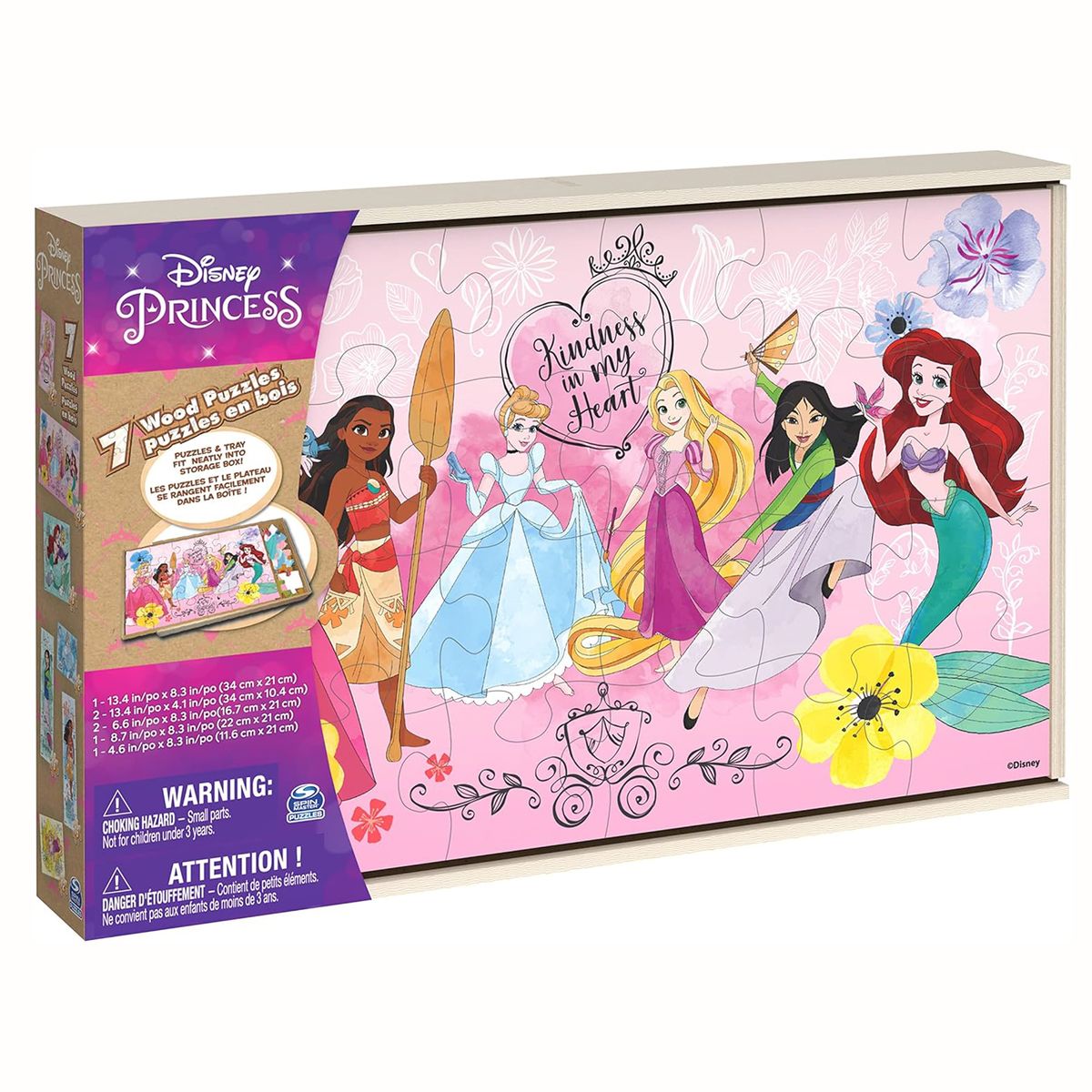 GAMES - Puzzle Madera Princesas 7 En 1 Games