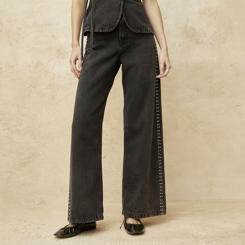BASEMENT - Jeans Wide Leg Mujer Basement