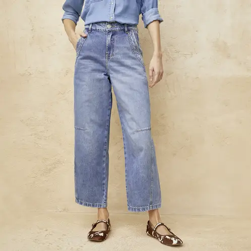 BASEMENT - Jeans Baggy Mujer