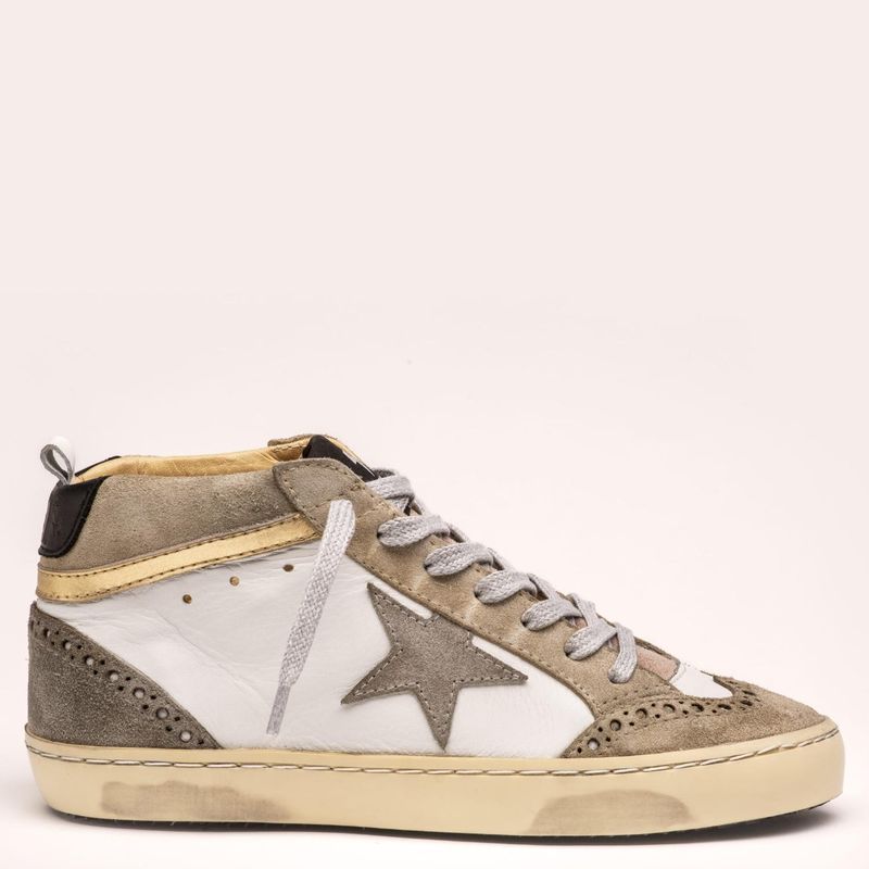 ROSSATI - Zapatilla Urbana Mujer Cuero Blanco Rossati