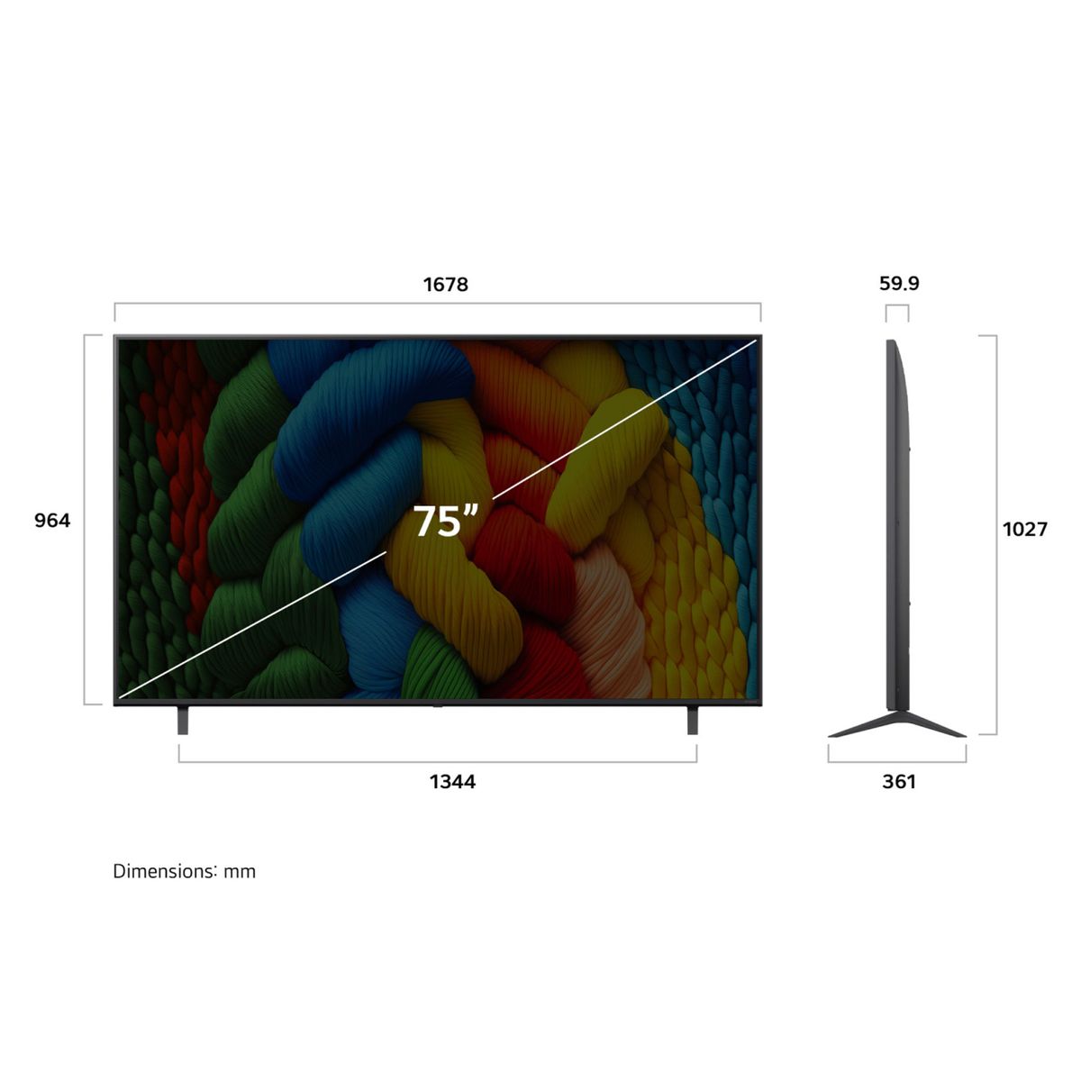 LG - NanoCell Smart Tv 75" 75NANO80ASA 4K UDH WebOs LG