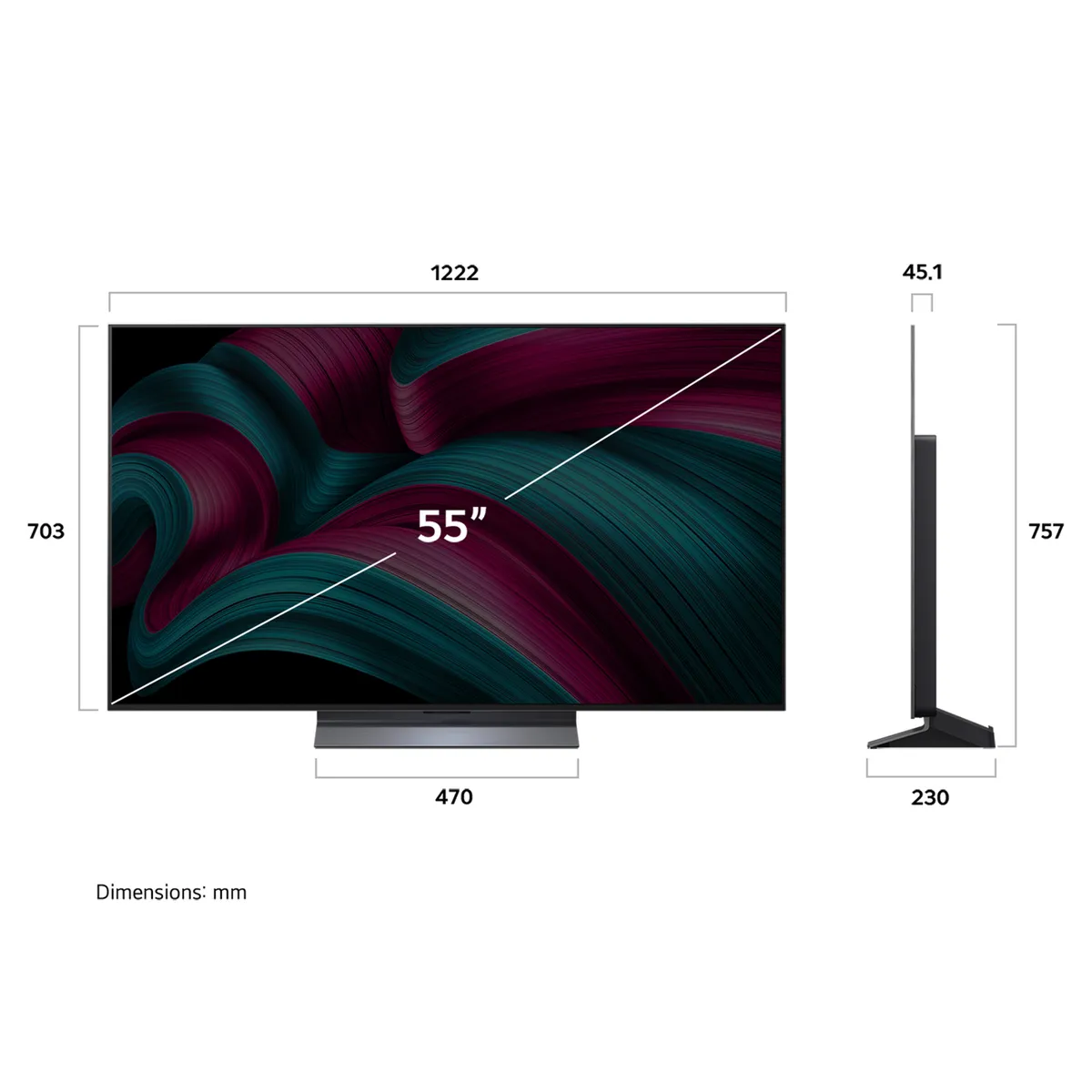LG - Smart TV OLED 55" 4K Ultra HD  2025 + Magic Remote Control