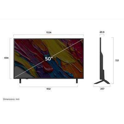 Imagen 2 del producto Televisor QNED 50"" Smart TV 4K Ultra HD 50QNED82ASG 2025 + Magic Remote Control