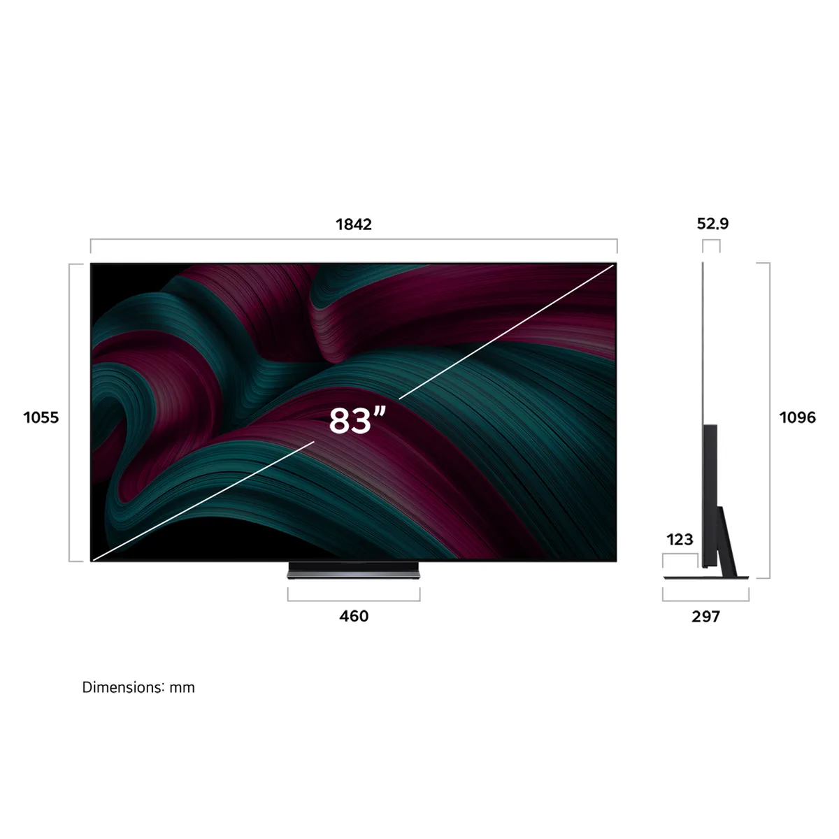 LG - Televisor OLED 83" Smart TV 4K Ultra HD  OLED83C5PSA 2025 + Magic Remote Control