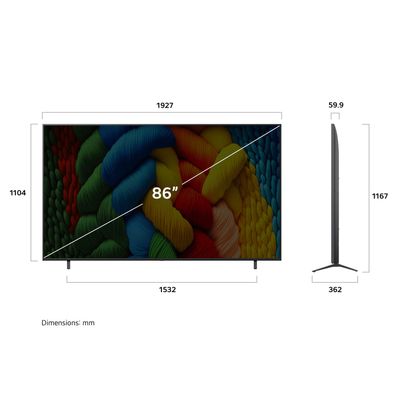 Imagen 2 del producto Televisor NANO 86"" Smart TV 4K Ultra HD 86NANO80ASA 2025 + Magic Remote Control