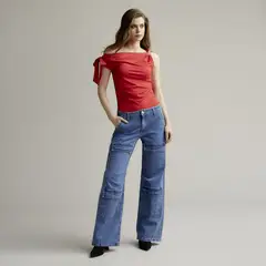 MOSSIMO - Jeans Cargo Tiro Medio Mujer x Emilia Dides