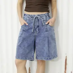 AMERICANINO - Short Básico Tiro Medio Mujer