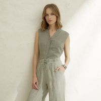 Blusa Mujer 100% Lino Hecho en Italia