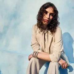 BASEMENT - Blusa Mujer 100% Lino Hecho en Italia