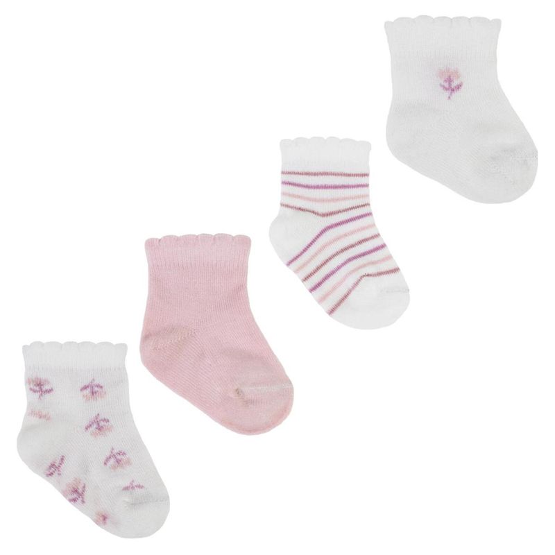 MONARCH - Pack 4 Pares Calcetines Bebé Niña Monarch