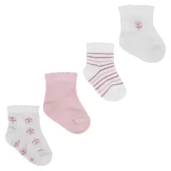 MONARCH - Pack 4 Pares Calcetines Bebé Niña