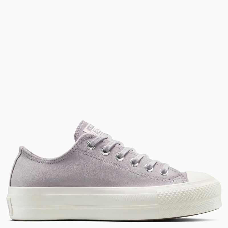 CONVERSE - Zapatilla Urbana Mujer Cuero Violeta Converse