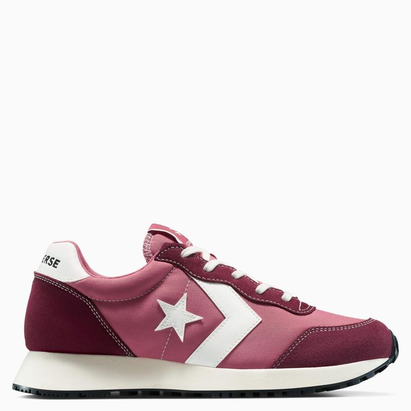 CONVERSE - Classic Trainer Zapatilla Urbana Mujer Cuero Rojo Converse