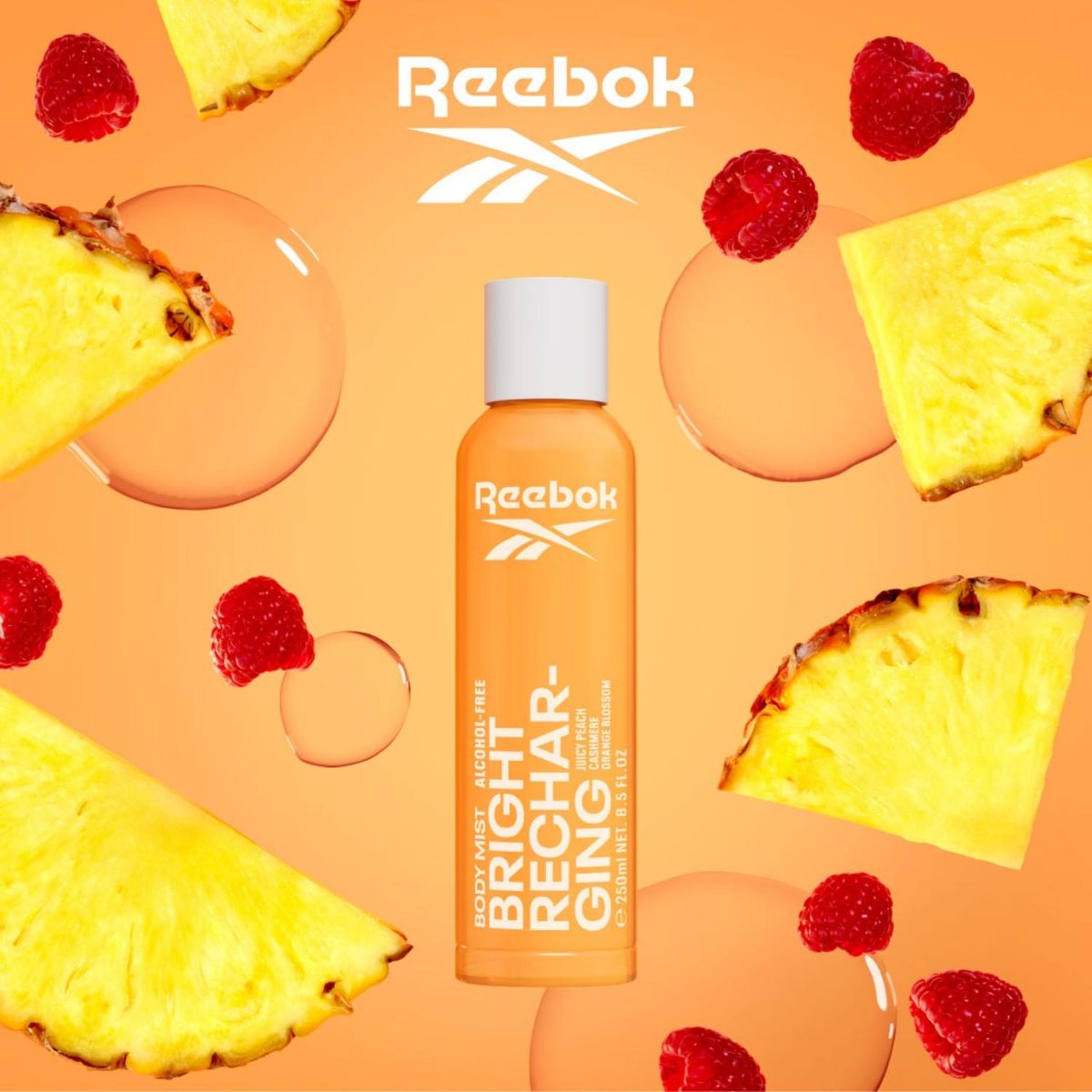 REEBOK - Body Mist For Her Reebok Bright Recharging 250 Ml