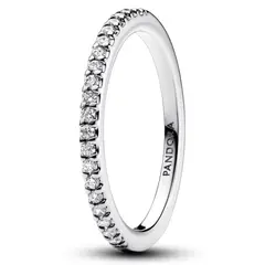 PANDORA - Anillo Banda Brillante De Plata Mujer