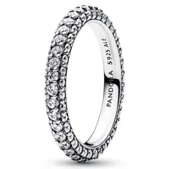 PANDORA - Anillo Fila De Plata Mujer