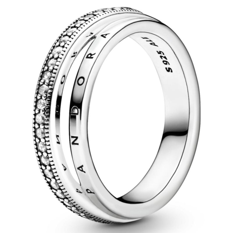 PANDORA - Anillo Triple Alianza De Plata Mujer Pandora