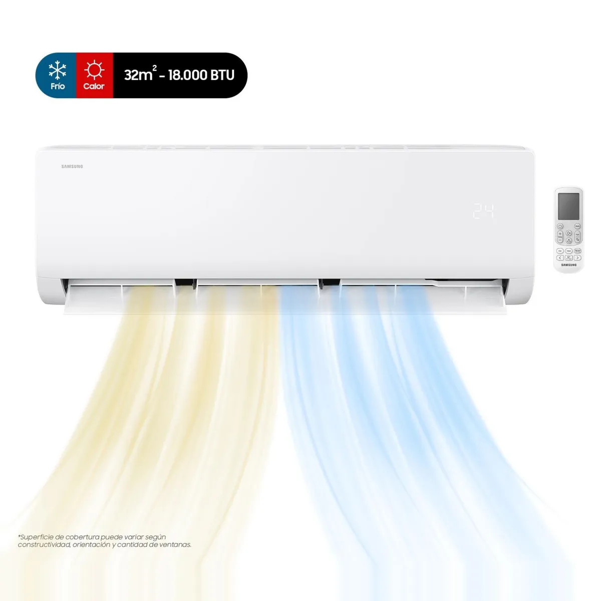 SAMSUNG - Aire Acondicionado Split Muro Inverter 18000 BTU Samsung