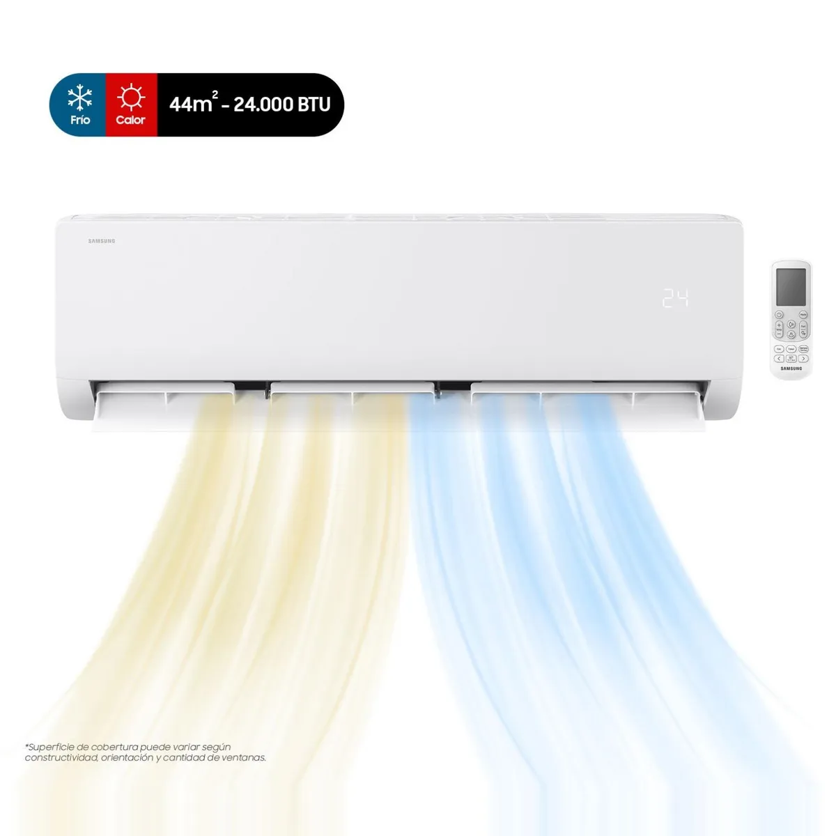 SAMSUNG - Aire Acondicionado Split Muro Inverter 24000 BTU Samsung