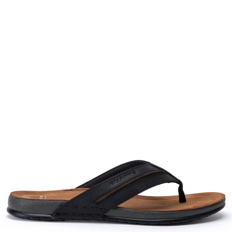 Sandalia Hombre Cuero Negro 39 CL