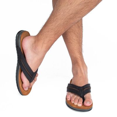 Imagen 2 del producto Sandalia Hombre Cuero Negro