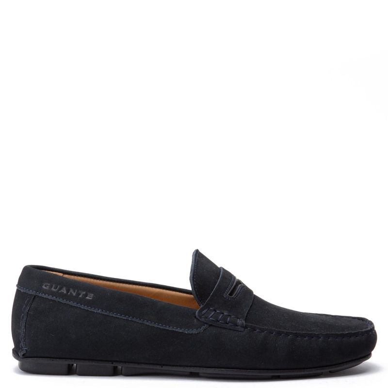 GUANTE - Mocasín Hombre Cuero Negro Guante