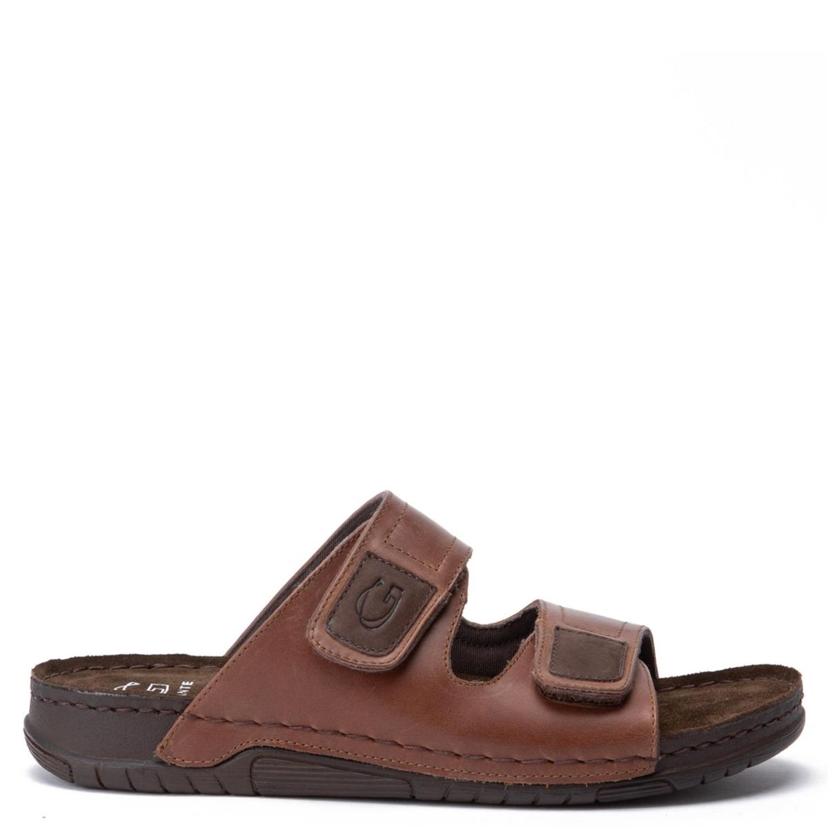 GUANTE - Sandalia Hombre Cuero Café Guante