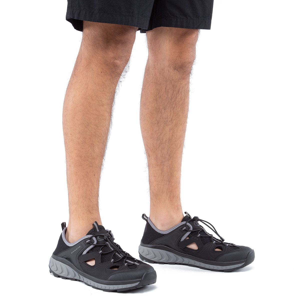 GUANTE - Sandalia Hombre Negro Guante