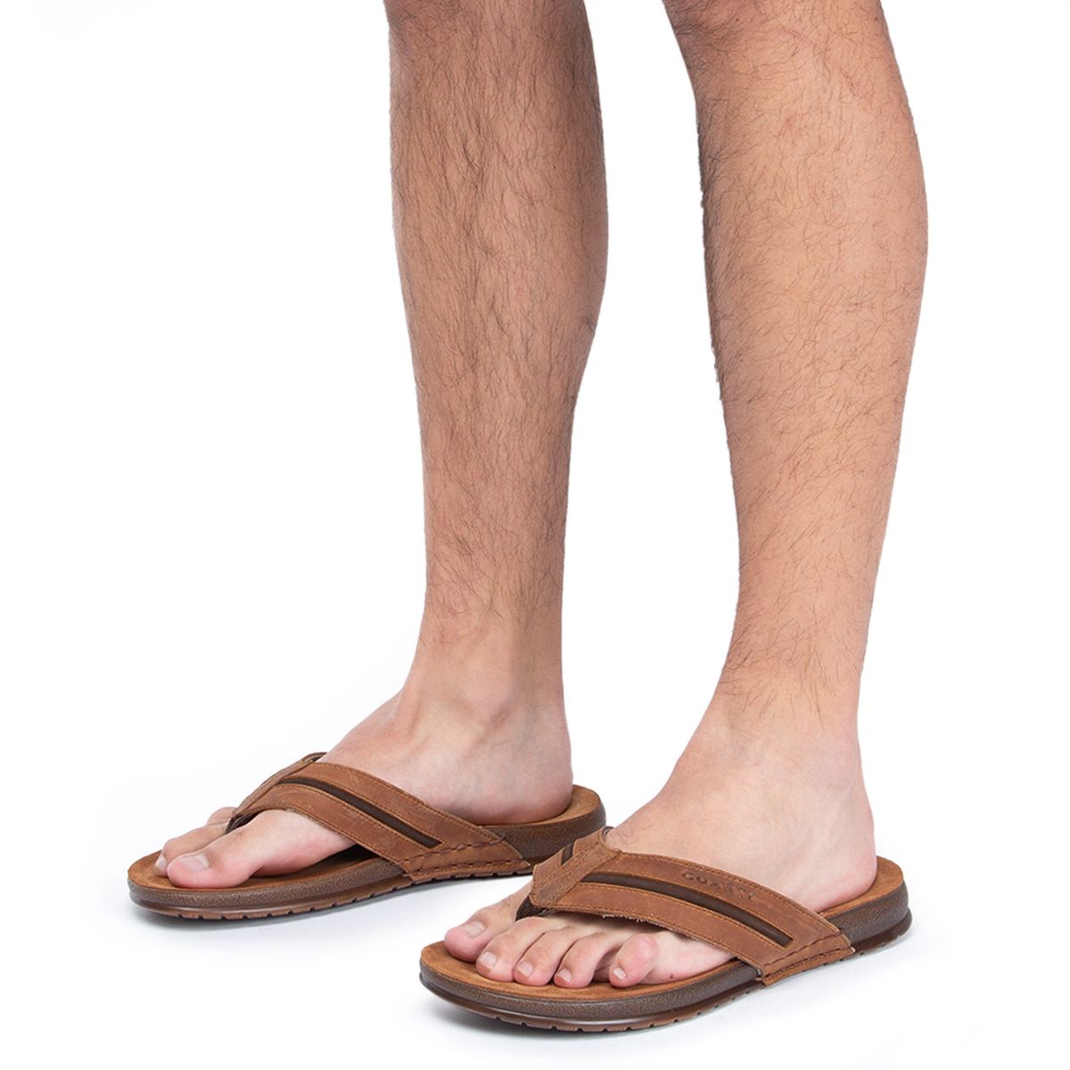 GUANTE - Sandalia Hombre Cuero Café Guante