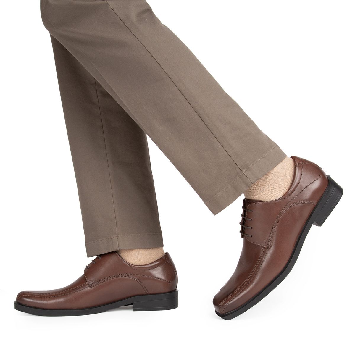 GUANTE - Zapato Formal Hombre Cuero Café Guante