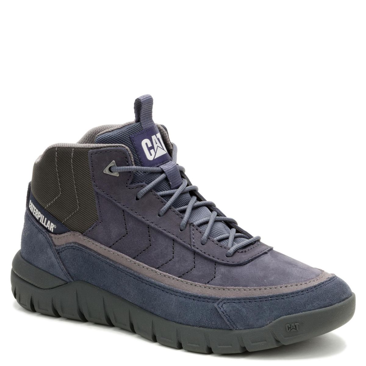 CAT - Versage Mid Zapatilla Urbana Hombre Cuero Azul Cat