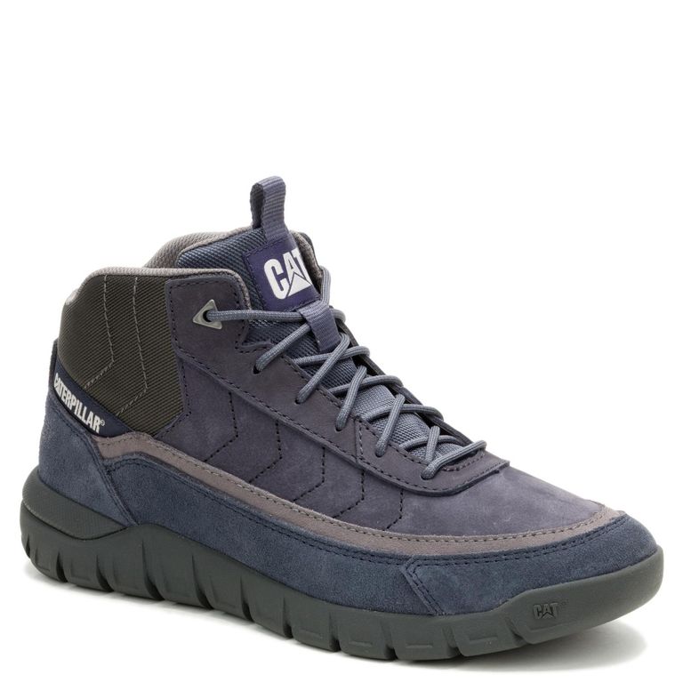 Versage Mid Zapatilla Urbana Hombre Cuero Azul
